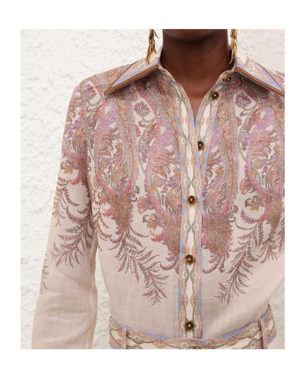 Zimmermann Pink Alchemy Body Shirt