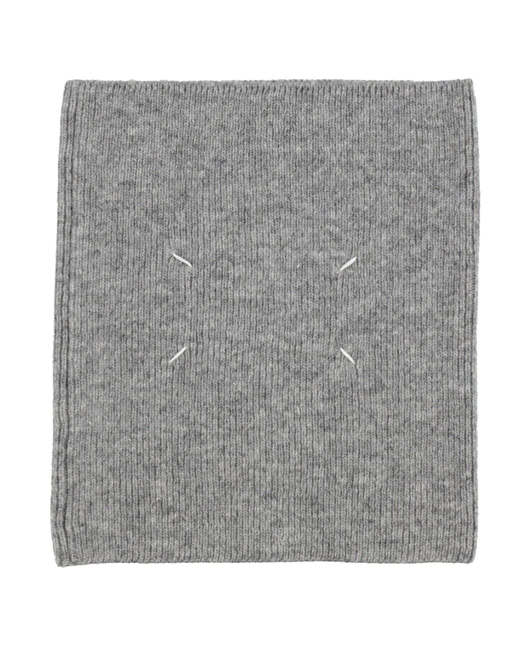 Maison Margiela Gray Lightweight Wool Scarf