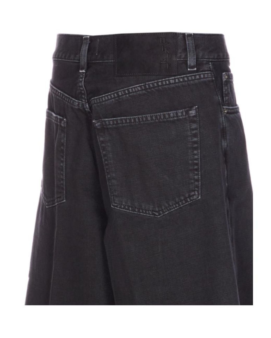 Haikure Black Bethany Wide-Leg Jeans