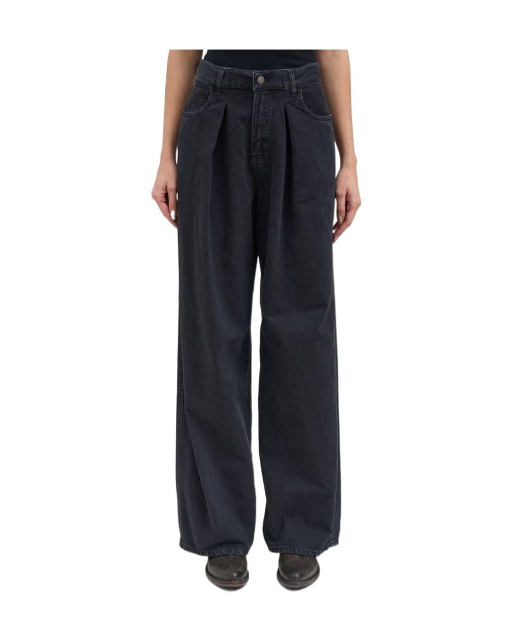 Haikure Blue Candy Pleated Twill Jeans