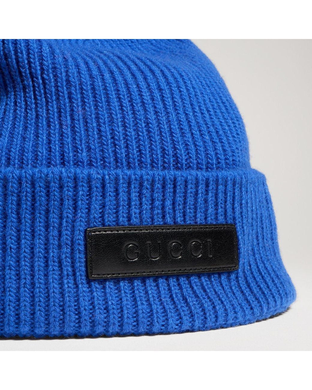 Gucci Blue Rib Hat for men