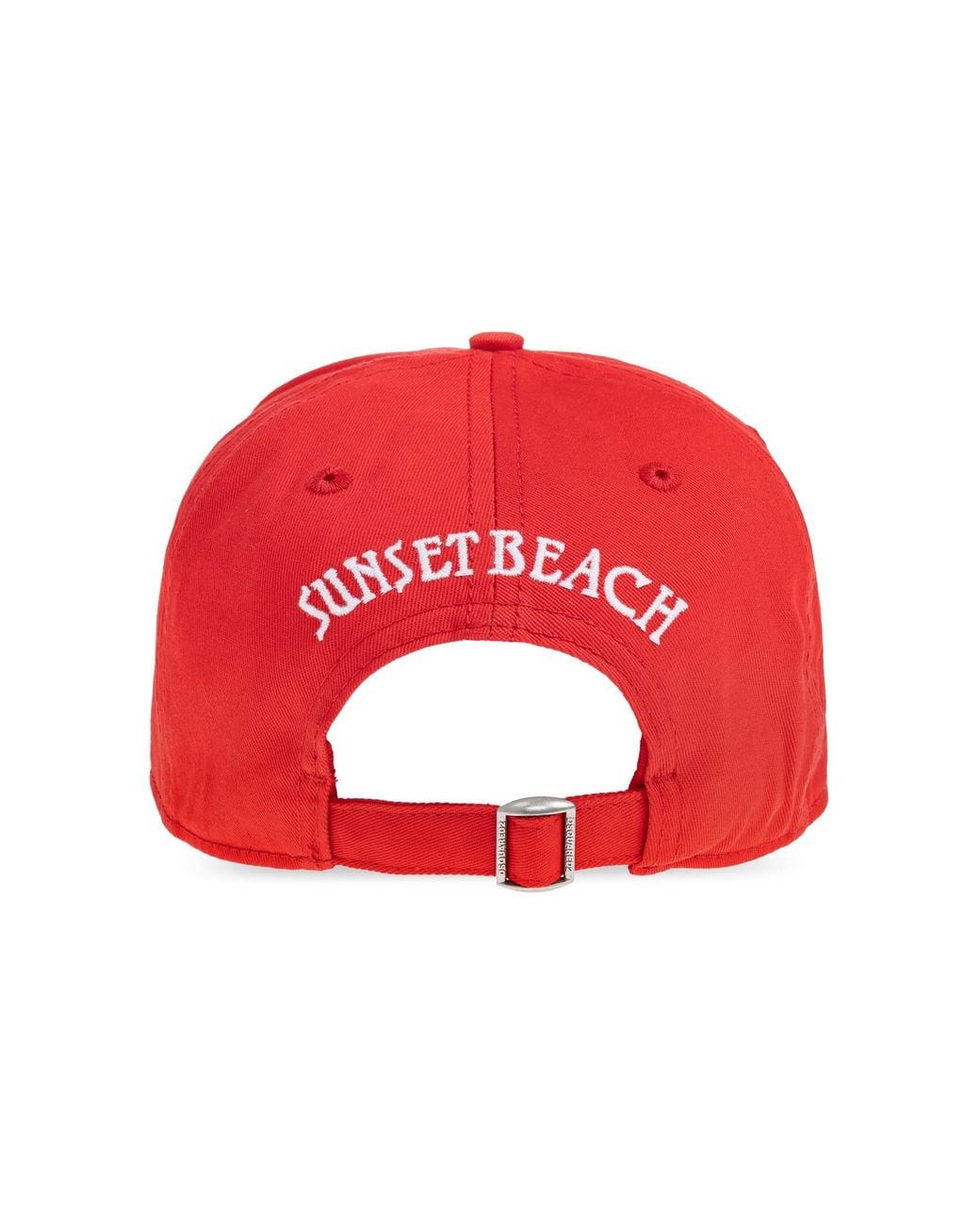 DSquared² Red Logo Patch Baseball Cap for men