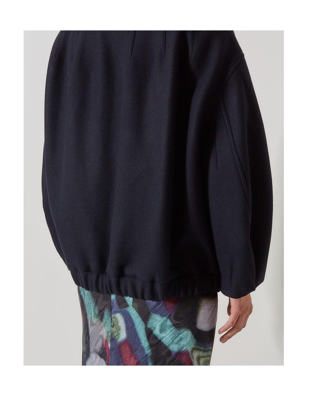 Dries Van Noten Blue High-Neck Jacket