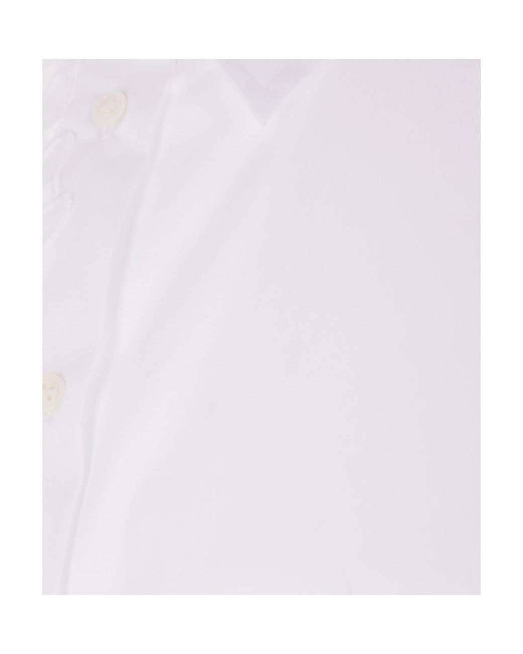 Ermanno Scervino White Macrame Lace Oversized Shirt
