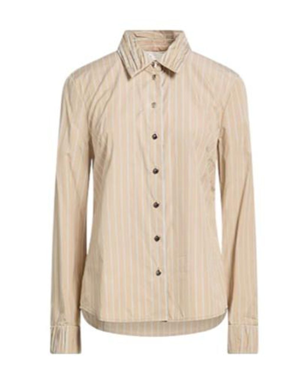 Tory Burch Natural Striped Shirt
