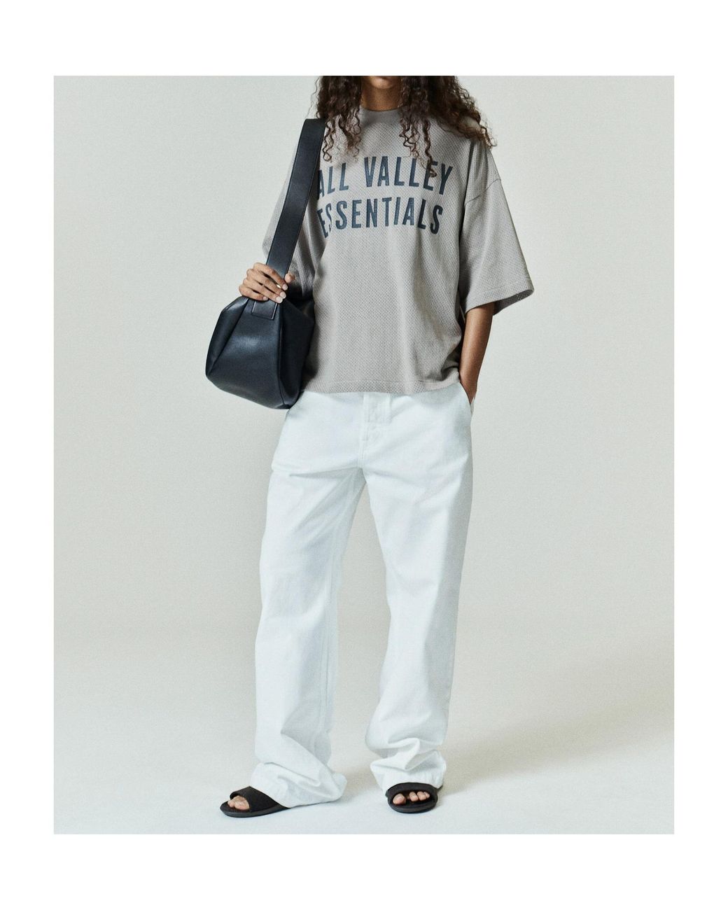 Fear Of God Gray Merch Boxy Fit T-Shirt