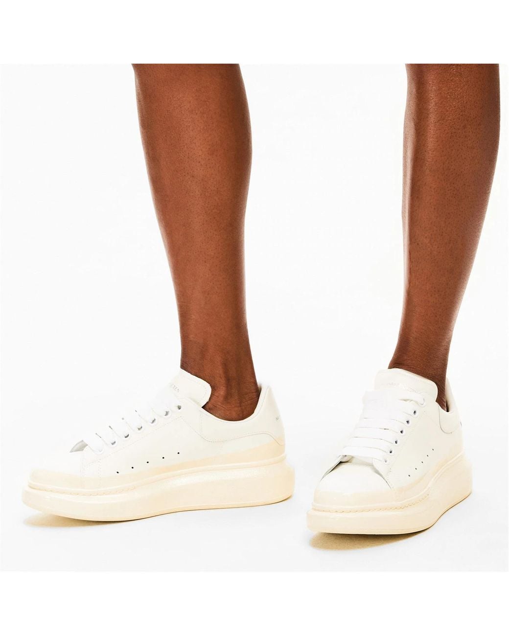 McQueen Black Logo Low-Top Sneakers