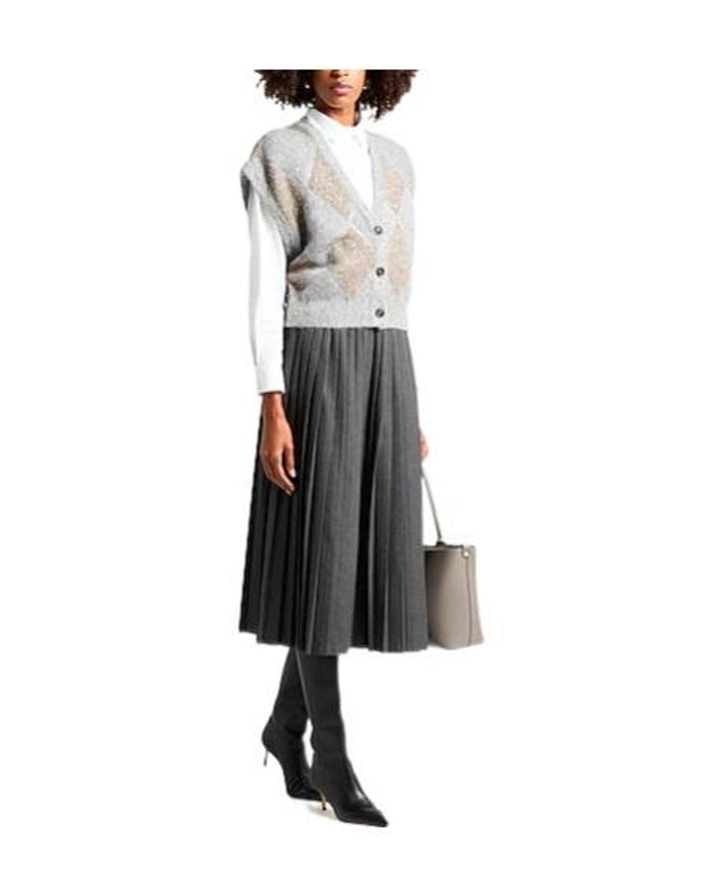 Brunello Cucinelli Gray Cardigans