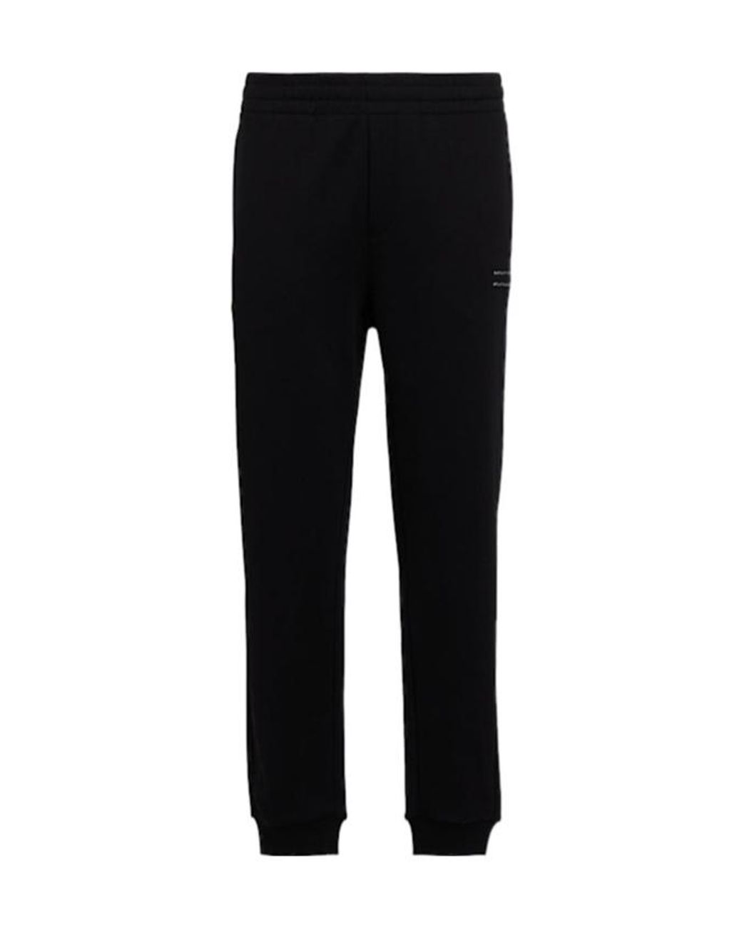 Moncler Black Logo Cotton Fleece Track Pants for men