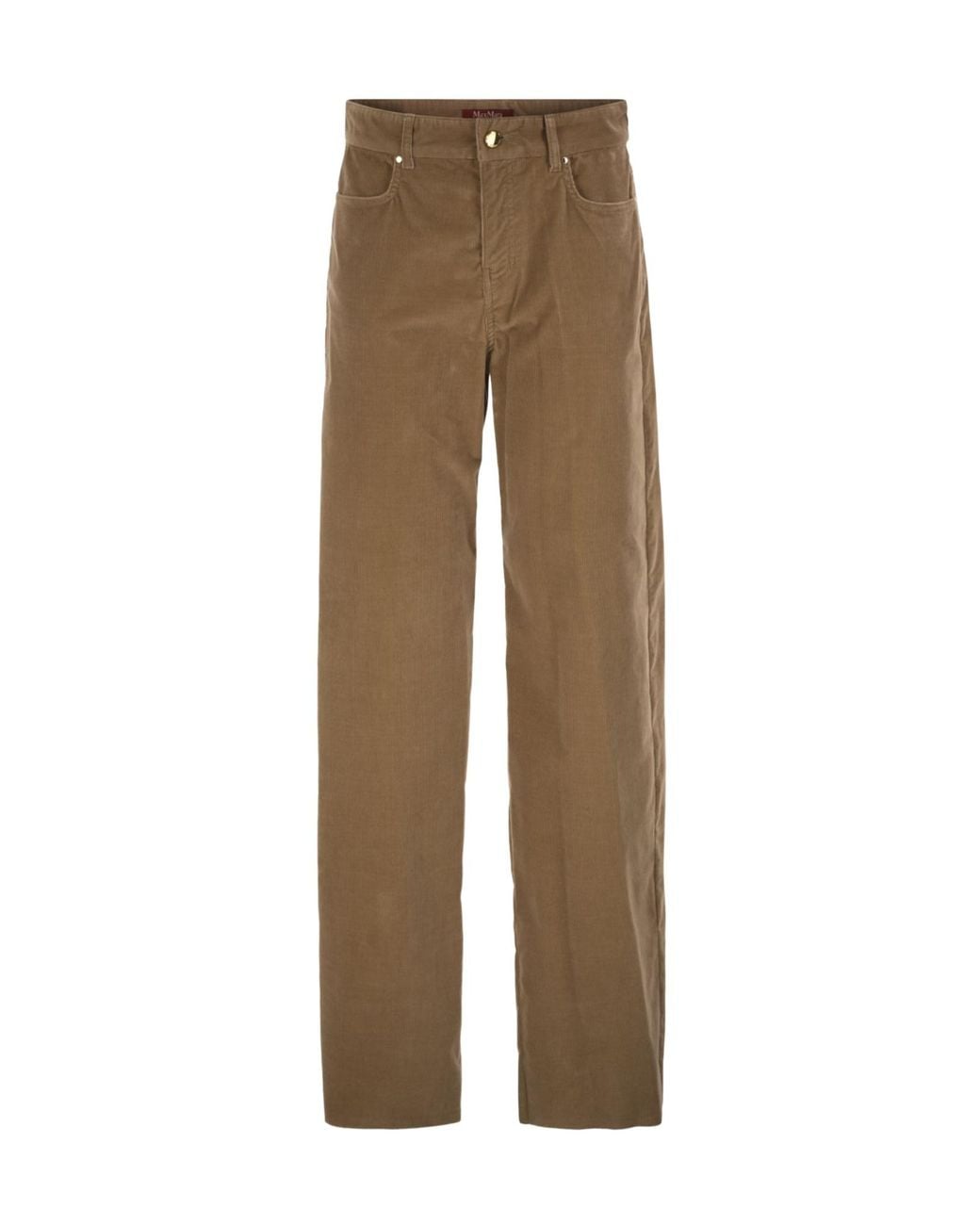 Max Mara Natural Studio Mstfragola Straight Leg Corduroy Trousers