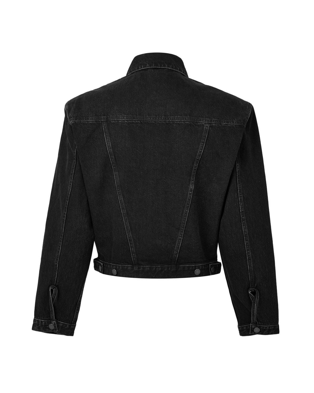 Entire studios Black Cropped Denim Jacket for men