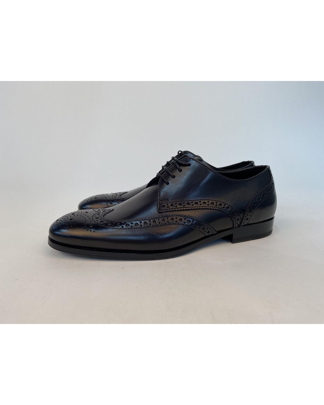 Giorgio Armani Black Logo Leisure Business Shoes for men