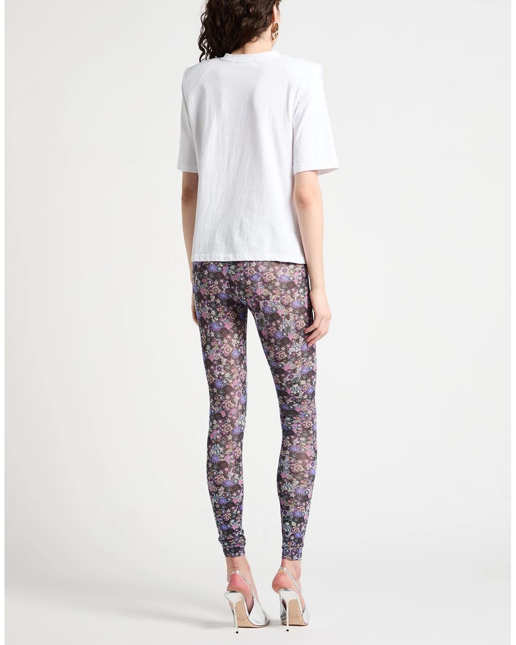 Isabel Marant Blue Floral Print Leggings