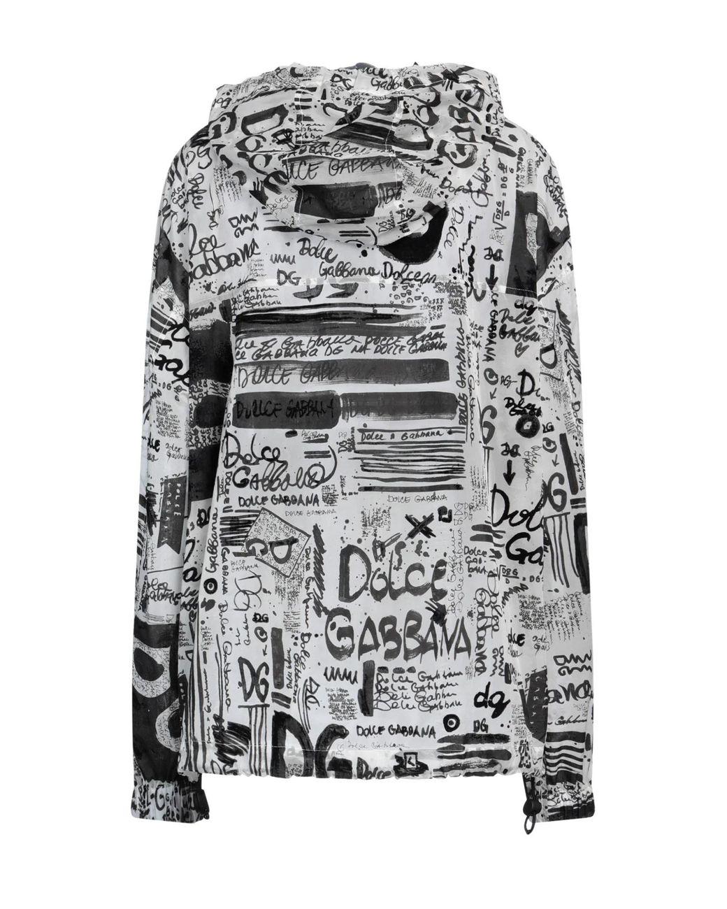 Dolce & Gabbana Gray Minimalist Hooded Trench Coat
