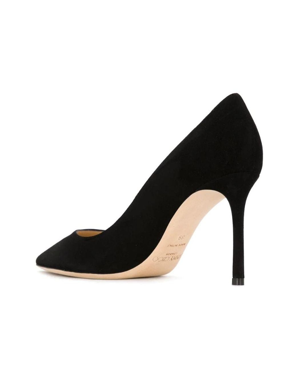 Jimmy Choo Black Romy 85 Slip-On Pumps