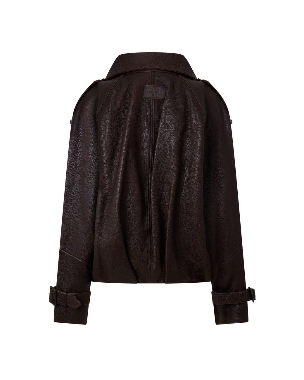 Acne Black Vintage Cropped Leather Jacket