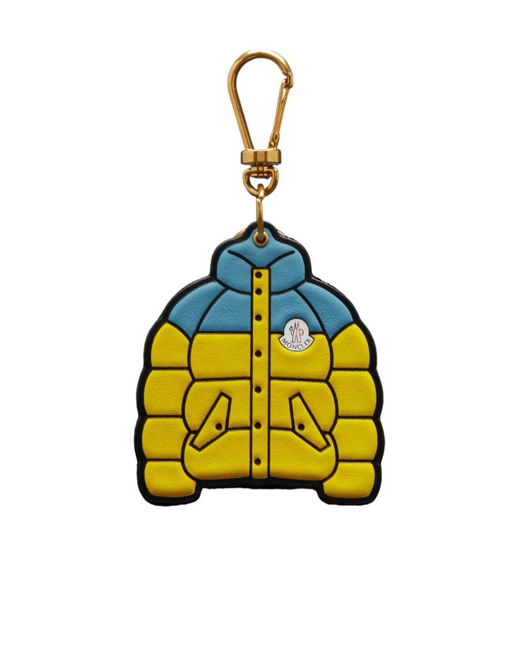 Moncler Yellow Jacket-Shaped Key Ring for men