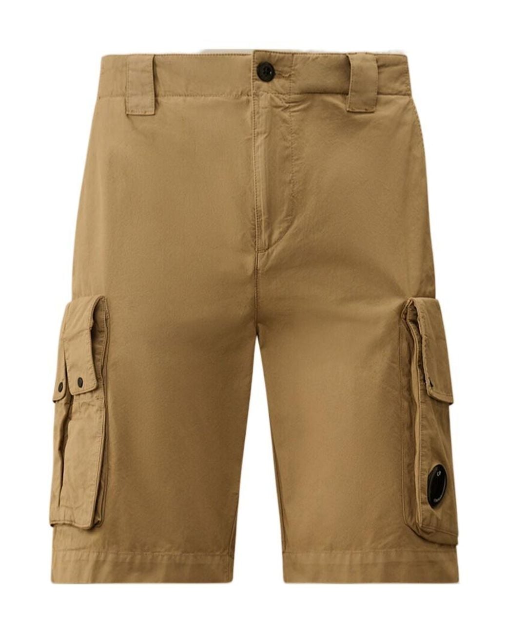 C P Company Natural Cargo Shorts for men