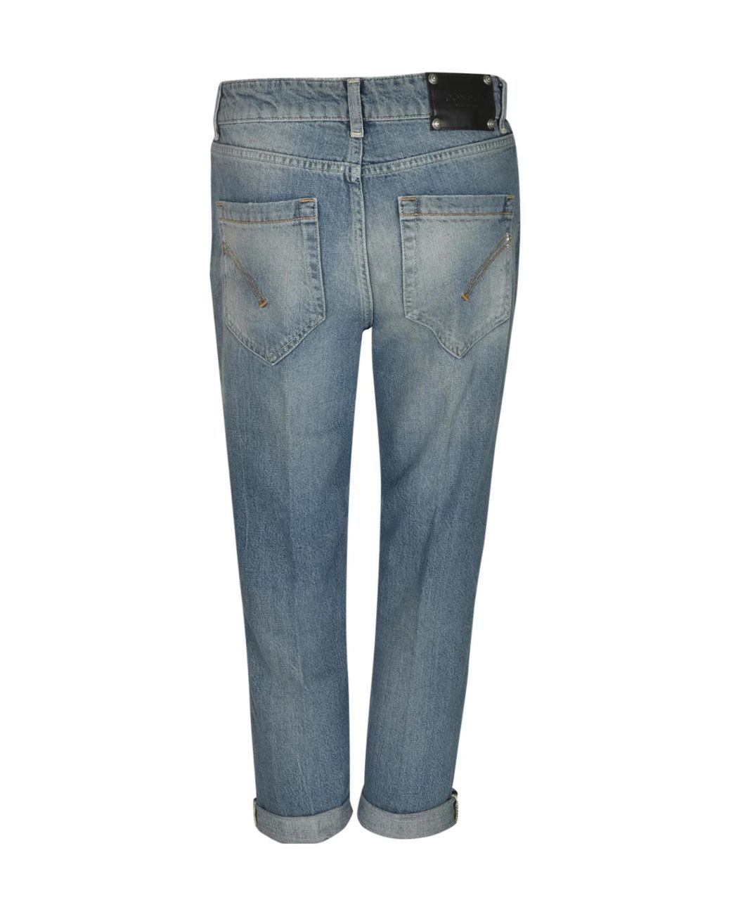 Dondup Blue High-Rise Button-Fly Jeans