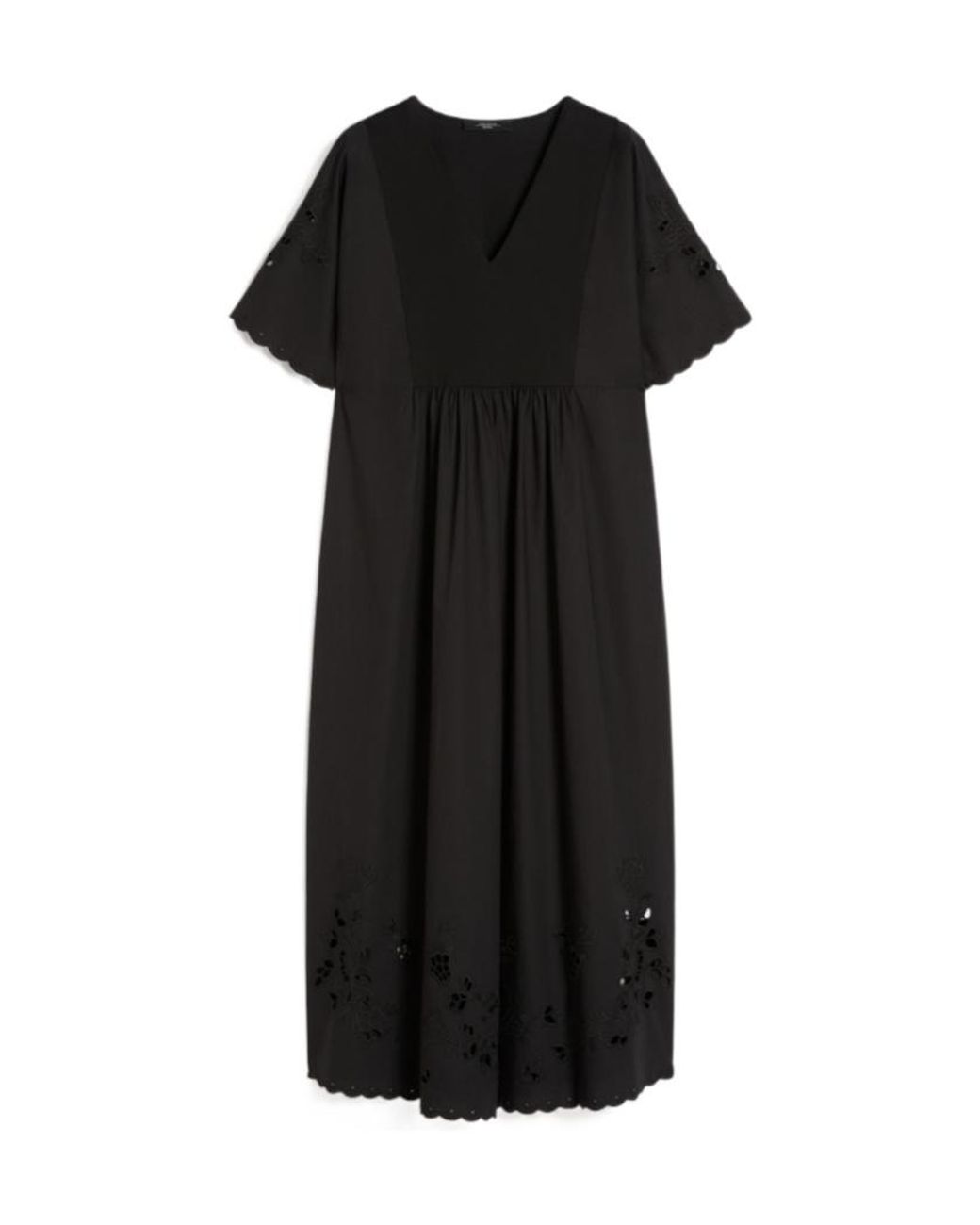 max mara cotton jersey dress Cotton jersey fluid dress, green