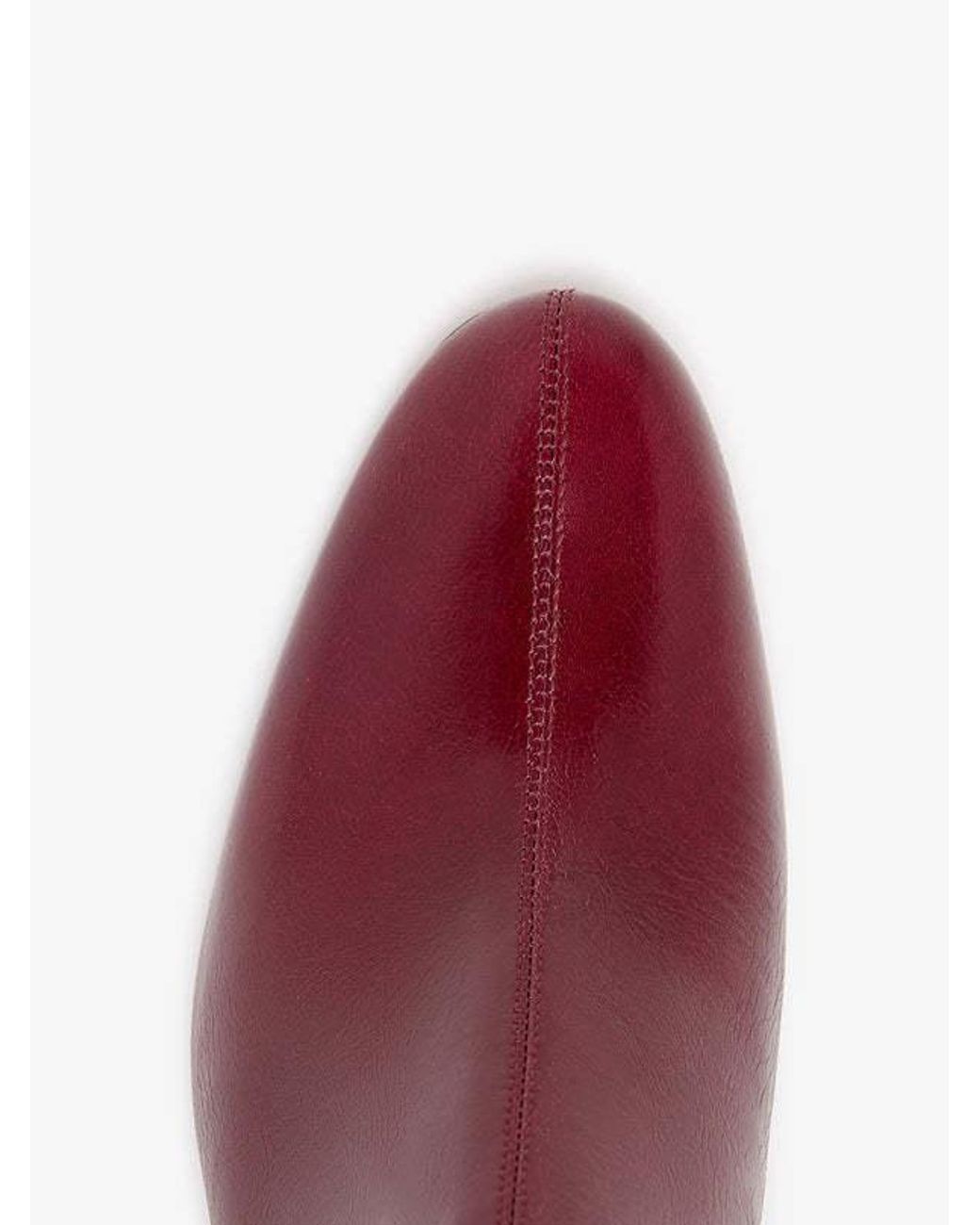 Proenza Schouler Red Leather Ankle Boots