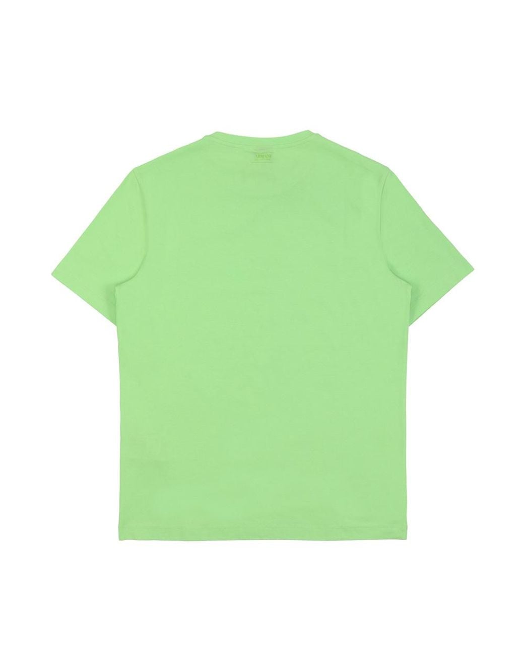 Armani Collezioni Green Printed Round-Necked T-Shirt for men