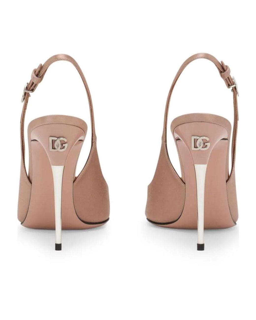 Dolce & Gabbana Pink Satin High-Heeled Sandals