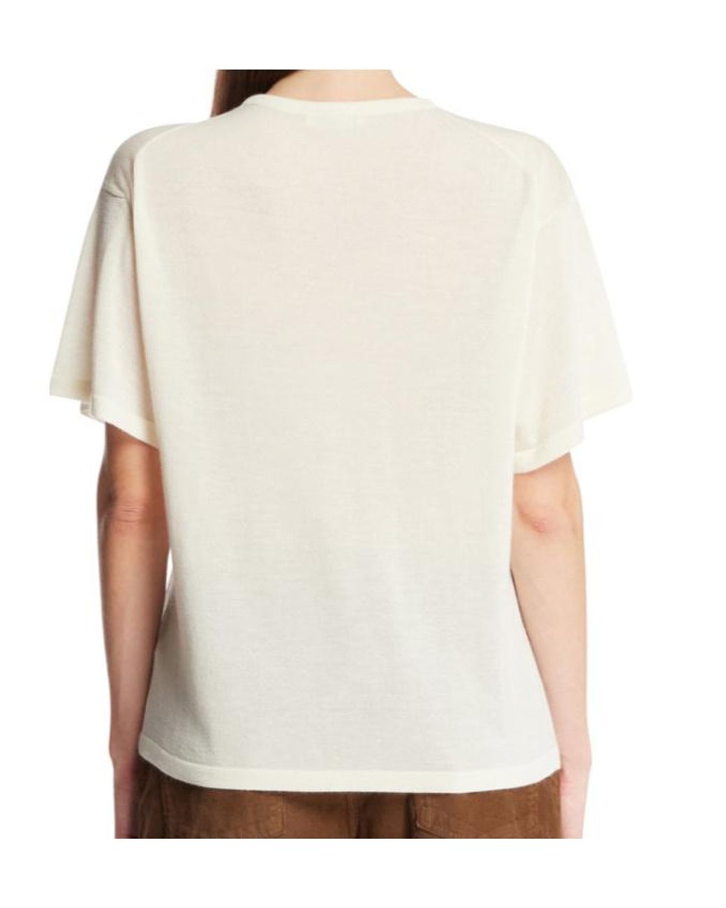 The Row White Crew Neck T-Shirt