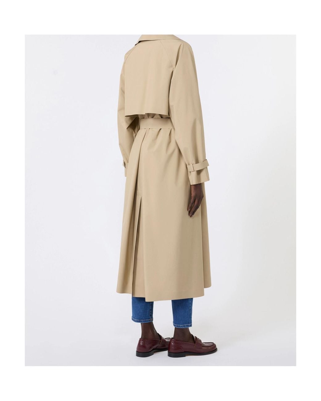 Weekend by Maxmara Natural Long Water-Repellent Technical Trench Coat