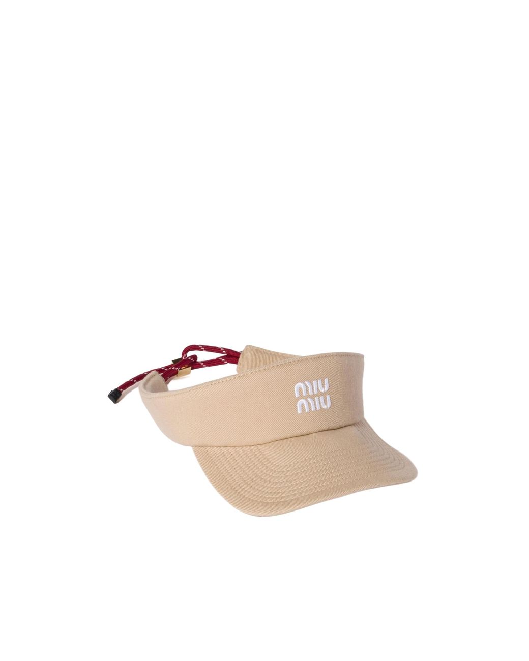 Miu Miu Pink Denim Visor