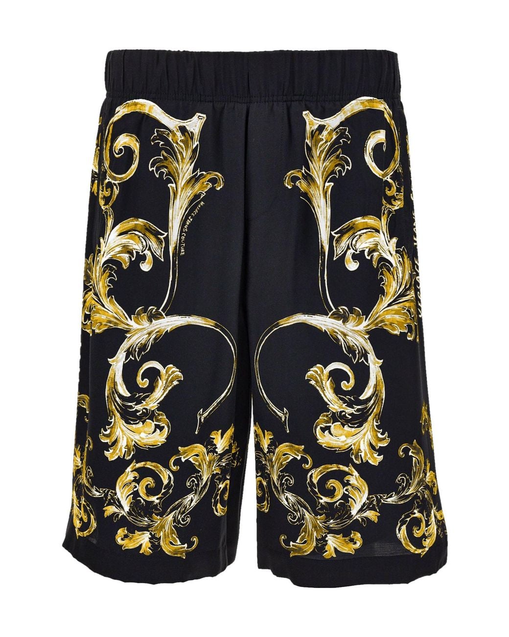 Versace Jeans Blue Couture Barocco-Print Shorts for men