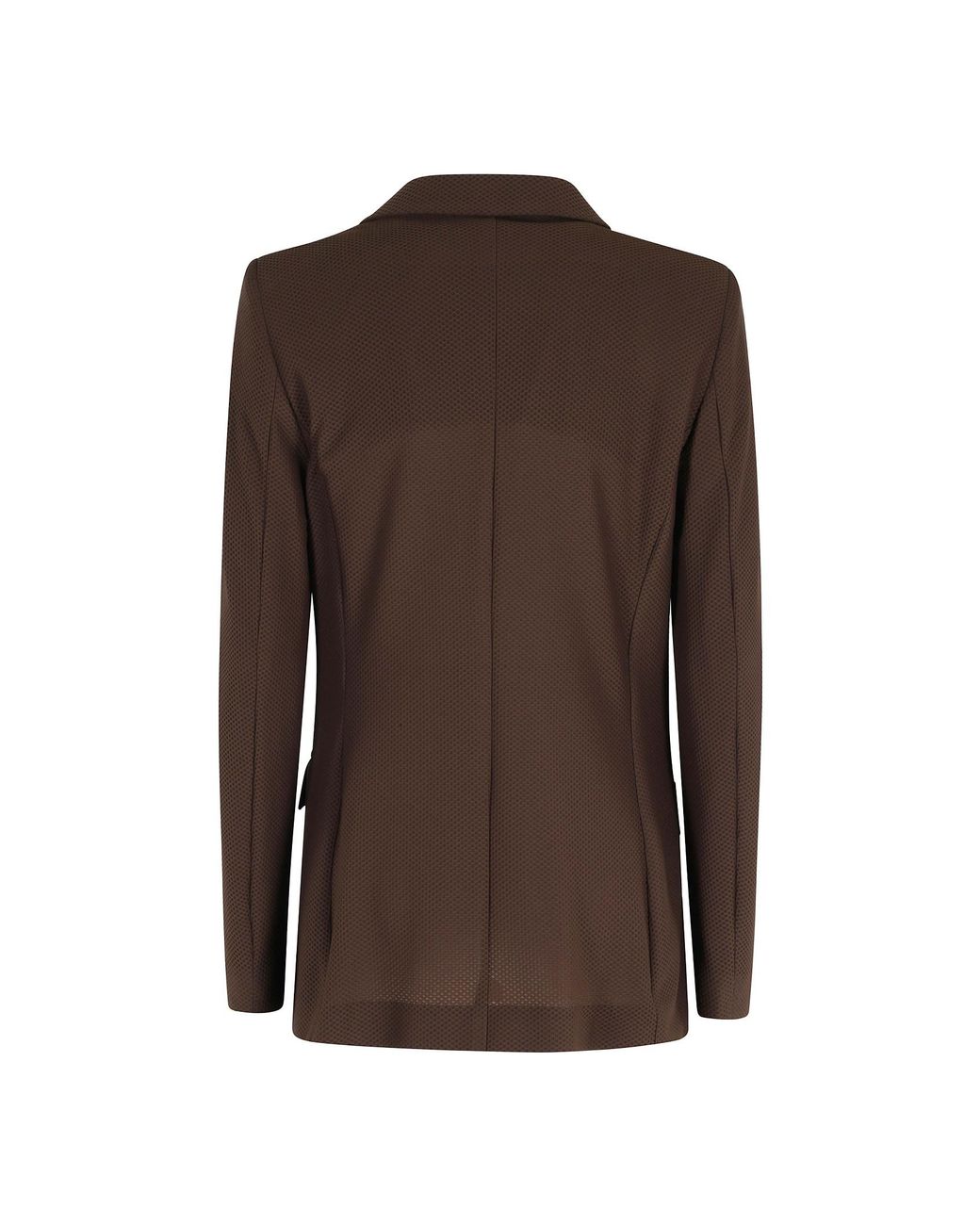 Seventy Brown Double-Breasted Tailored Blazer