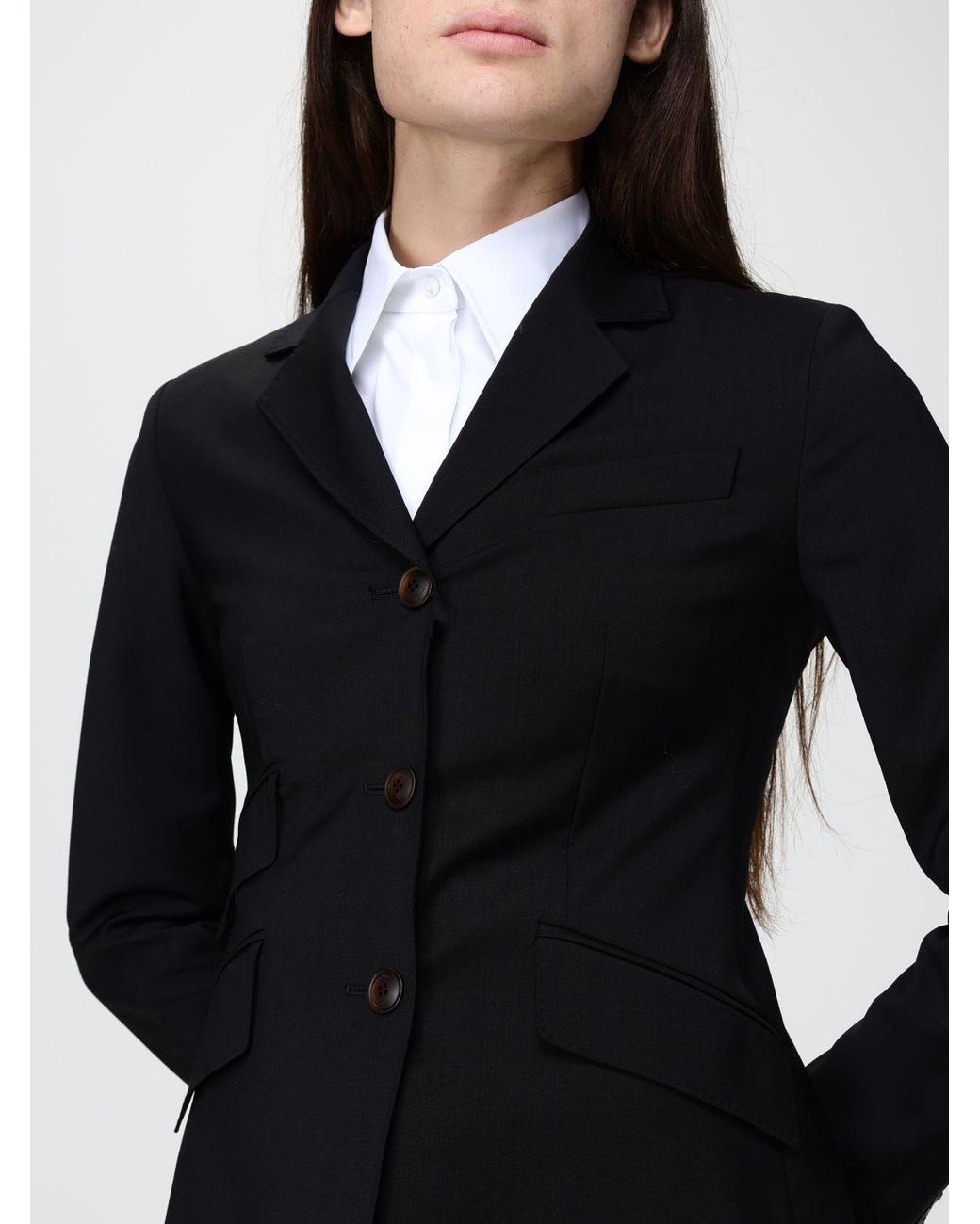 Max Mara Black Patio Single-Breasted Blazer