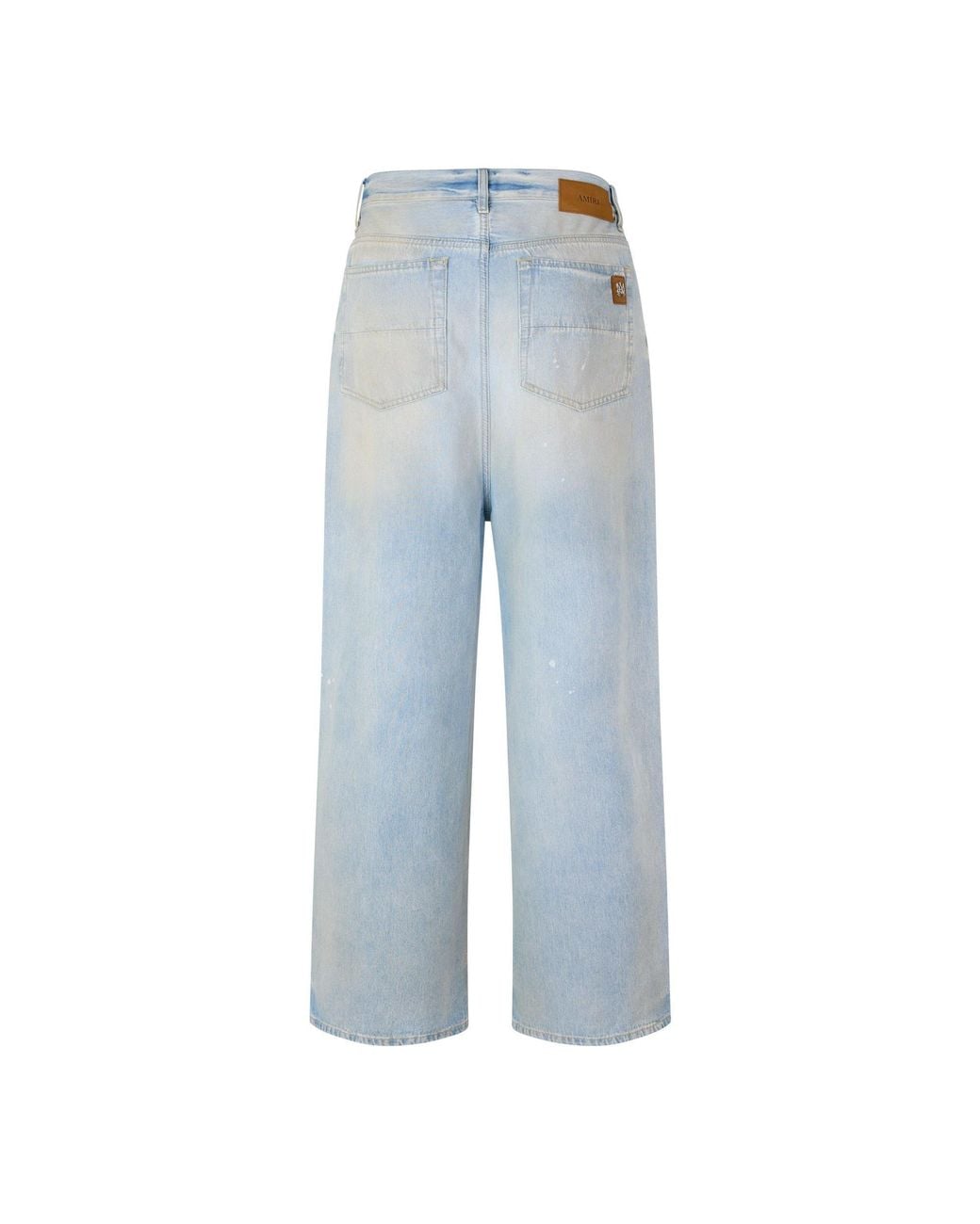Amiri Blue Wide Leg Denim Jeans for men