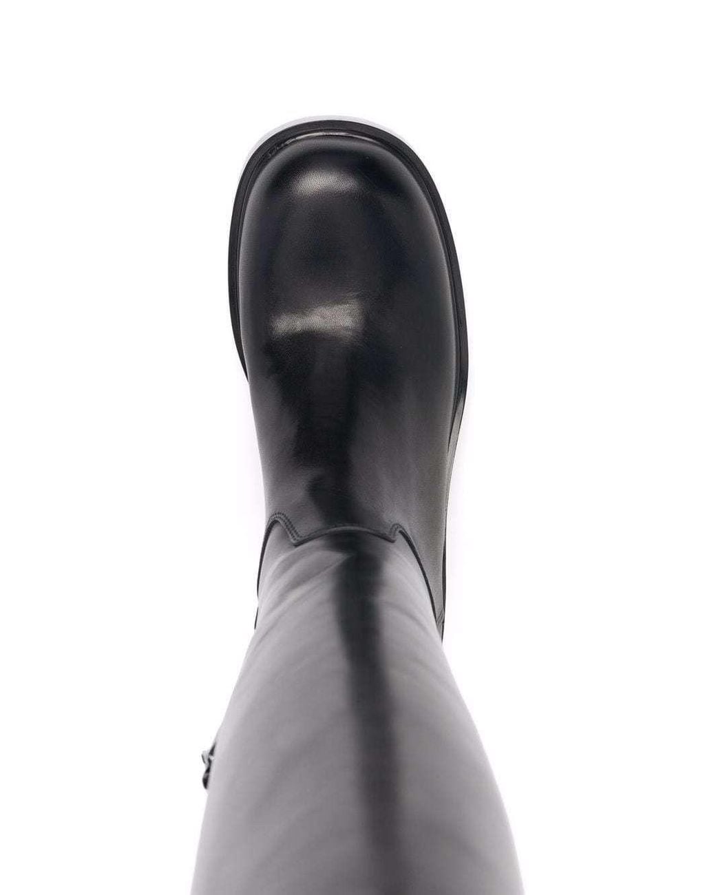 Bottega Veneta Black Strut Knee-High Boots