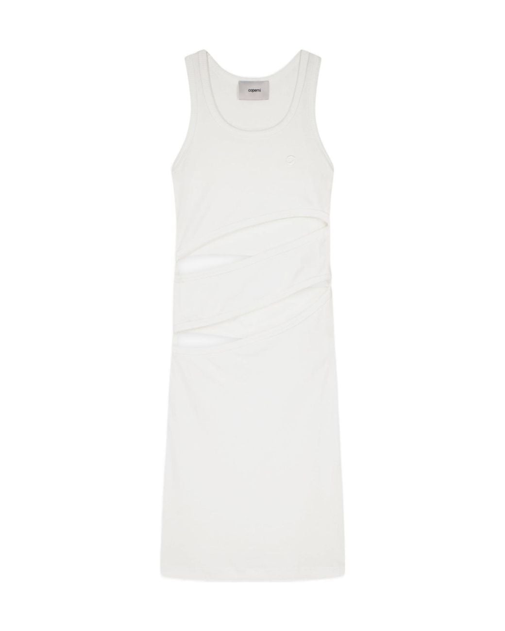 Coperni White Sleeveless Dress