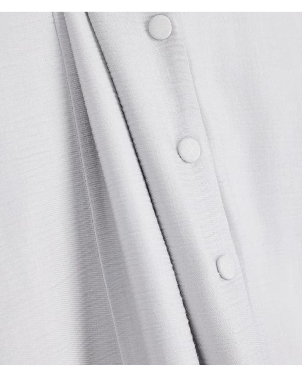 Emporio Armani White Textured Fabric Blouse With Bark Effect Signature Capsule