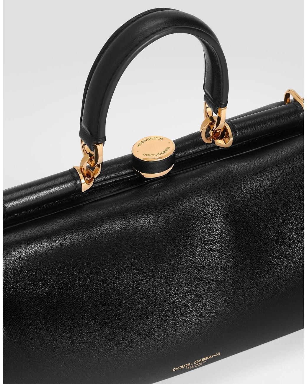 Dolce & Gabbana Black Logo Stamp Tote Bag