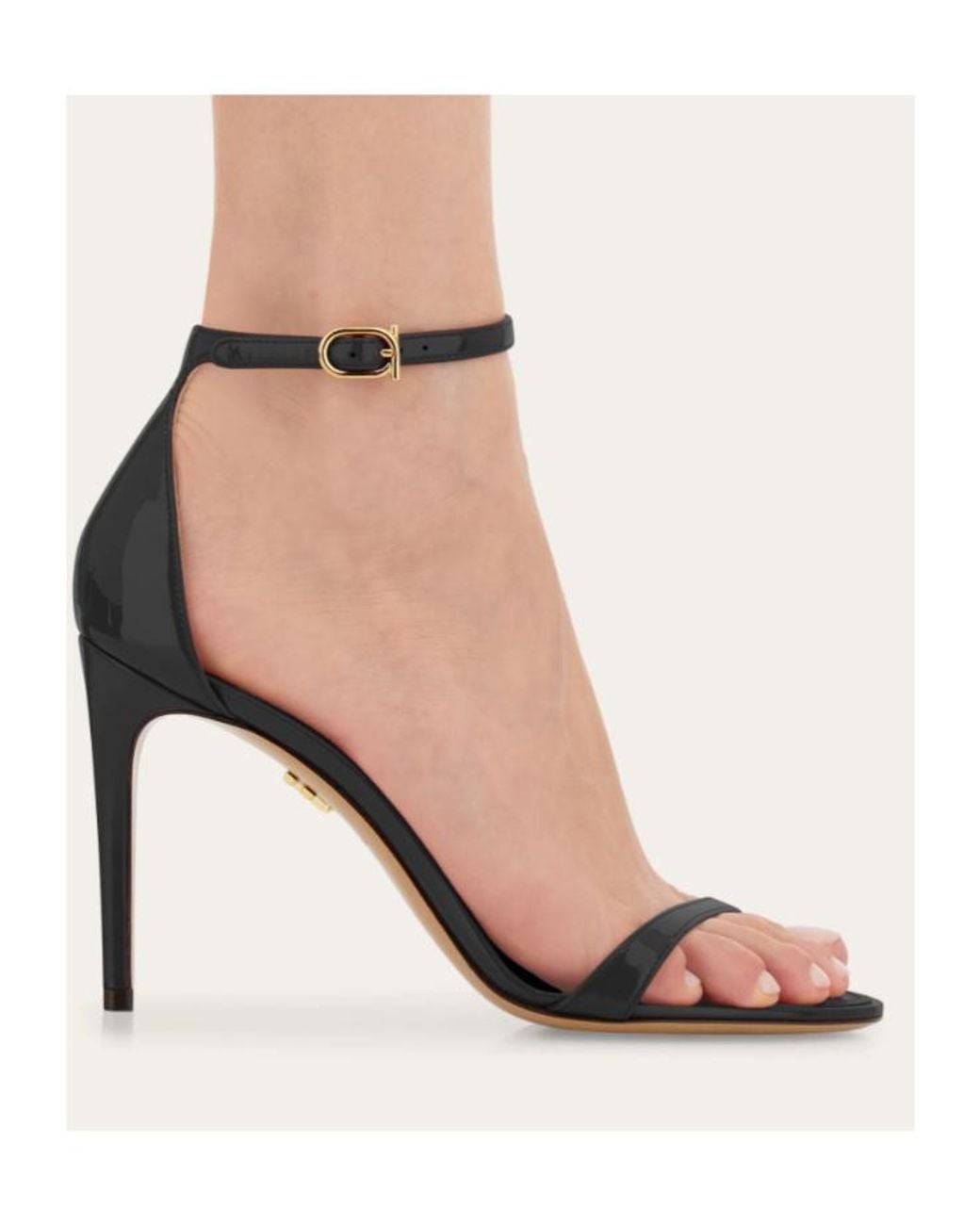 Ferragamo Metallic Strappy Stiletto Sandal