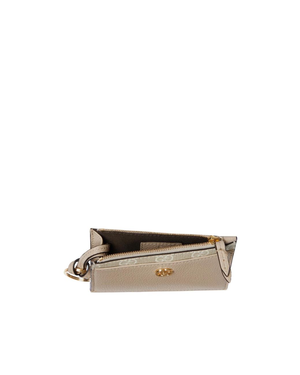 Gucci Multicolor Bi-Color Gg Marmont Zip Key Pouch