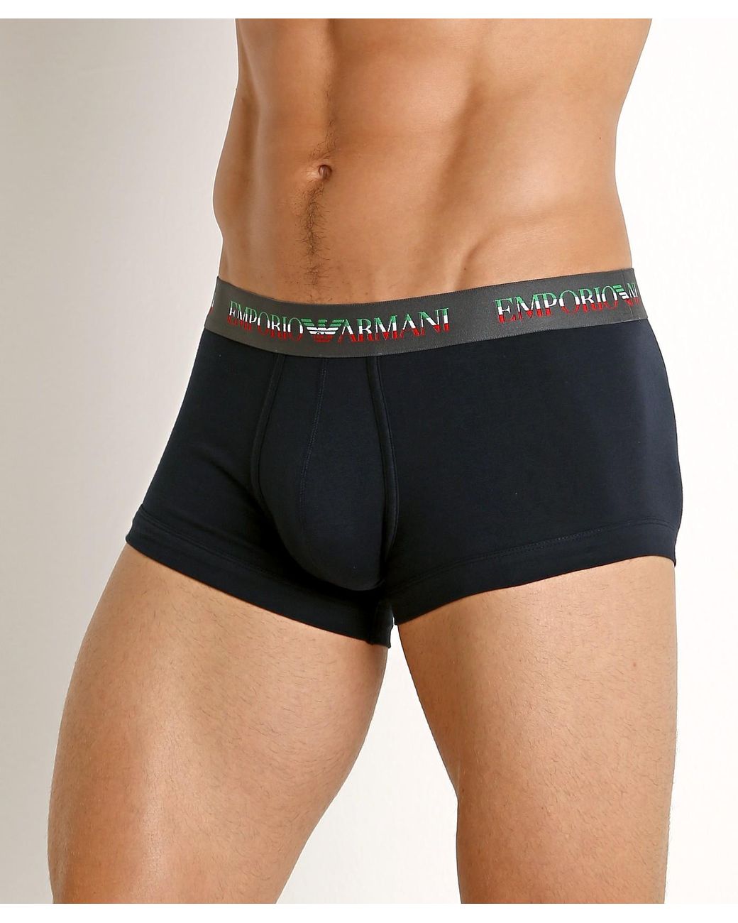 Emporio Armani Blue Logo Boxer Briefs for men