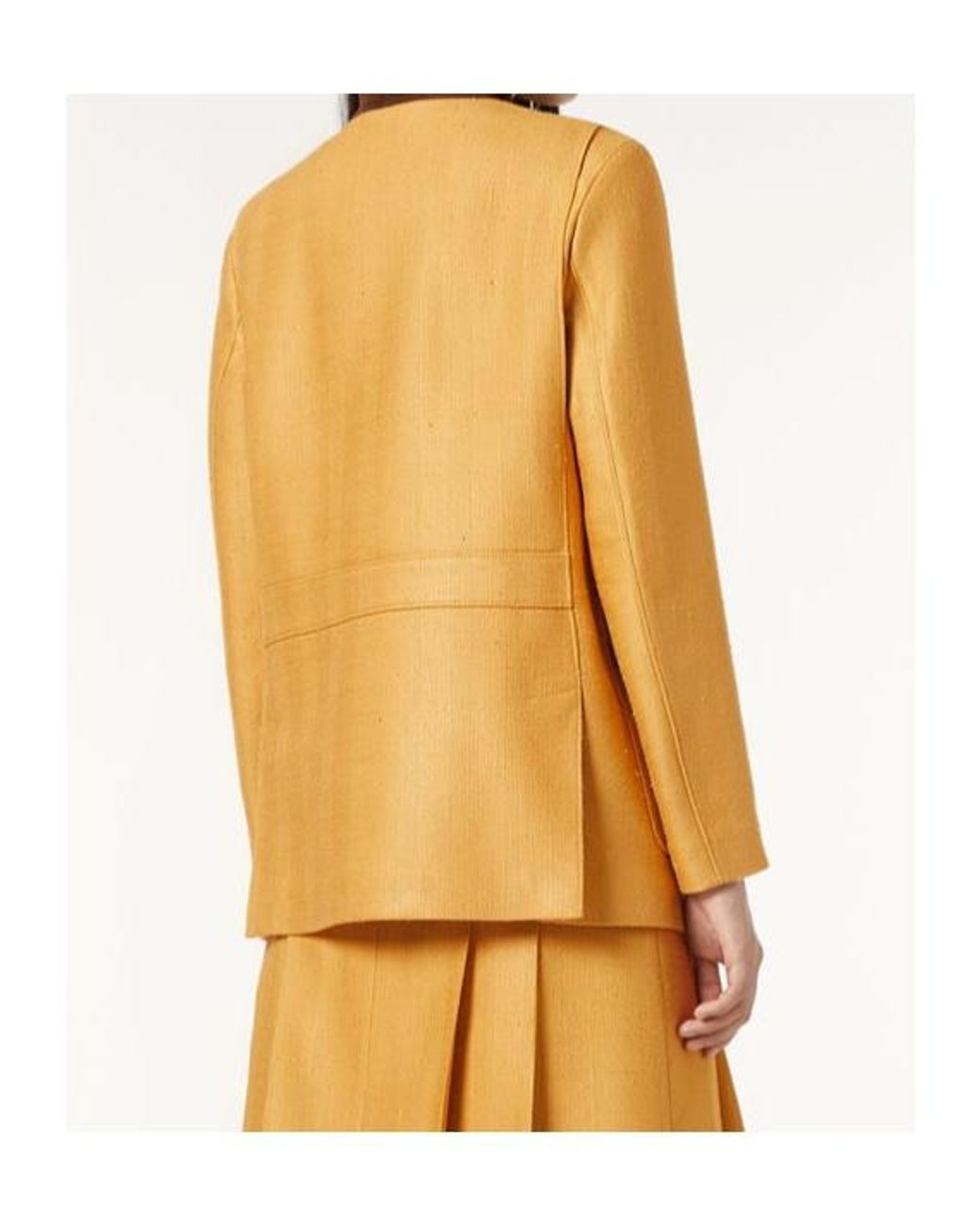 Loro Piana Yellow Long-Sleeved Casual Jacket
