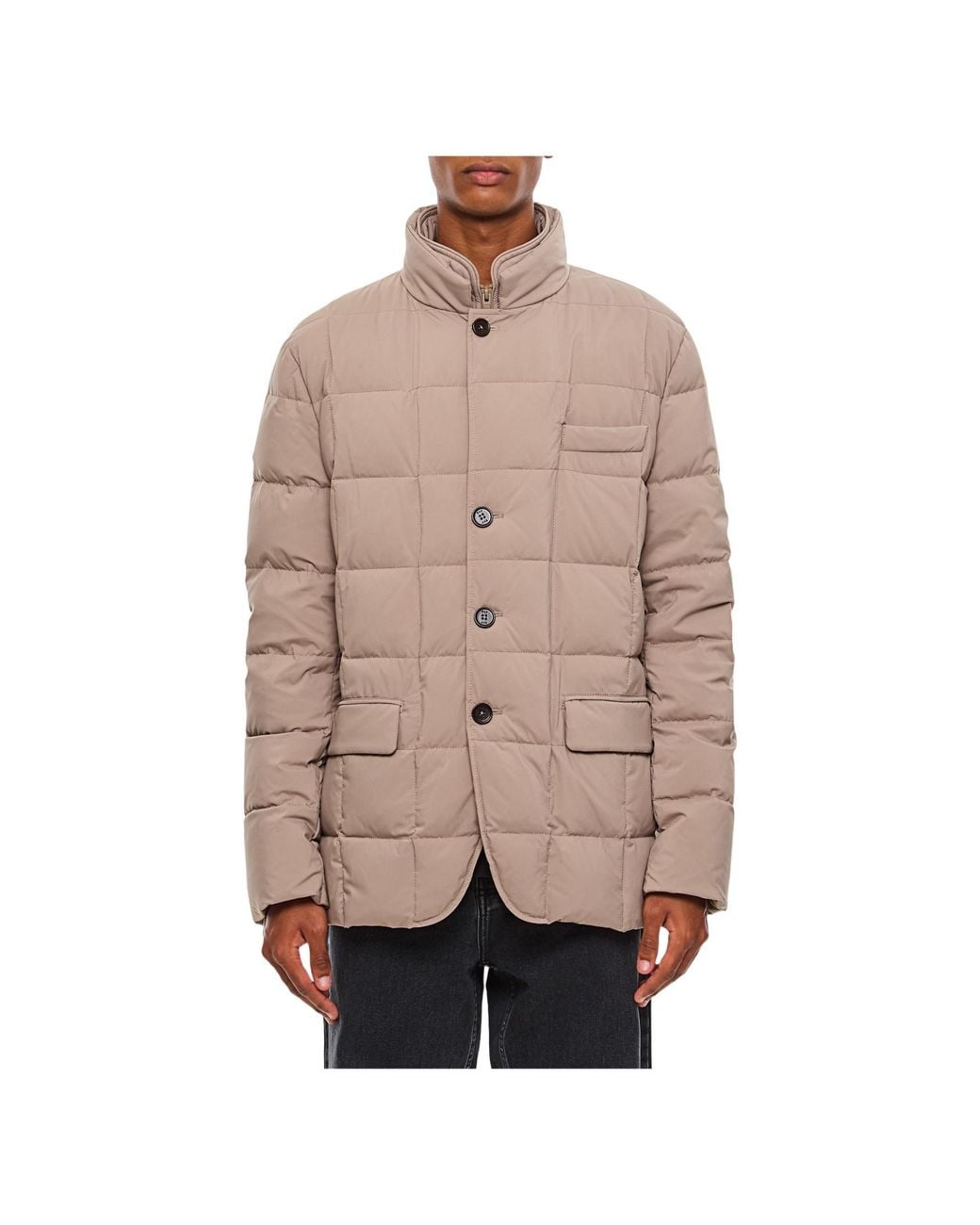 Fay Natural Quilted Padded Coat for men