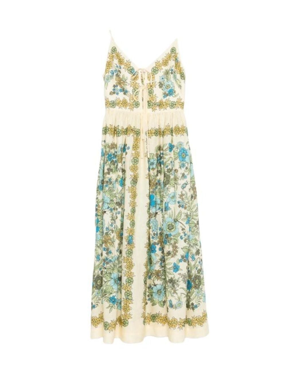 ALÉMAIS White Sophia Midi Dress