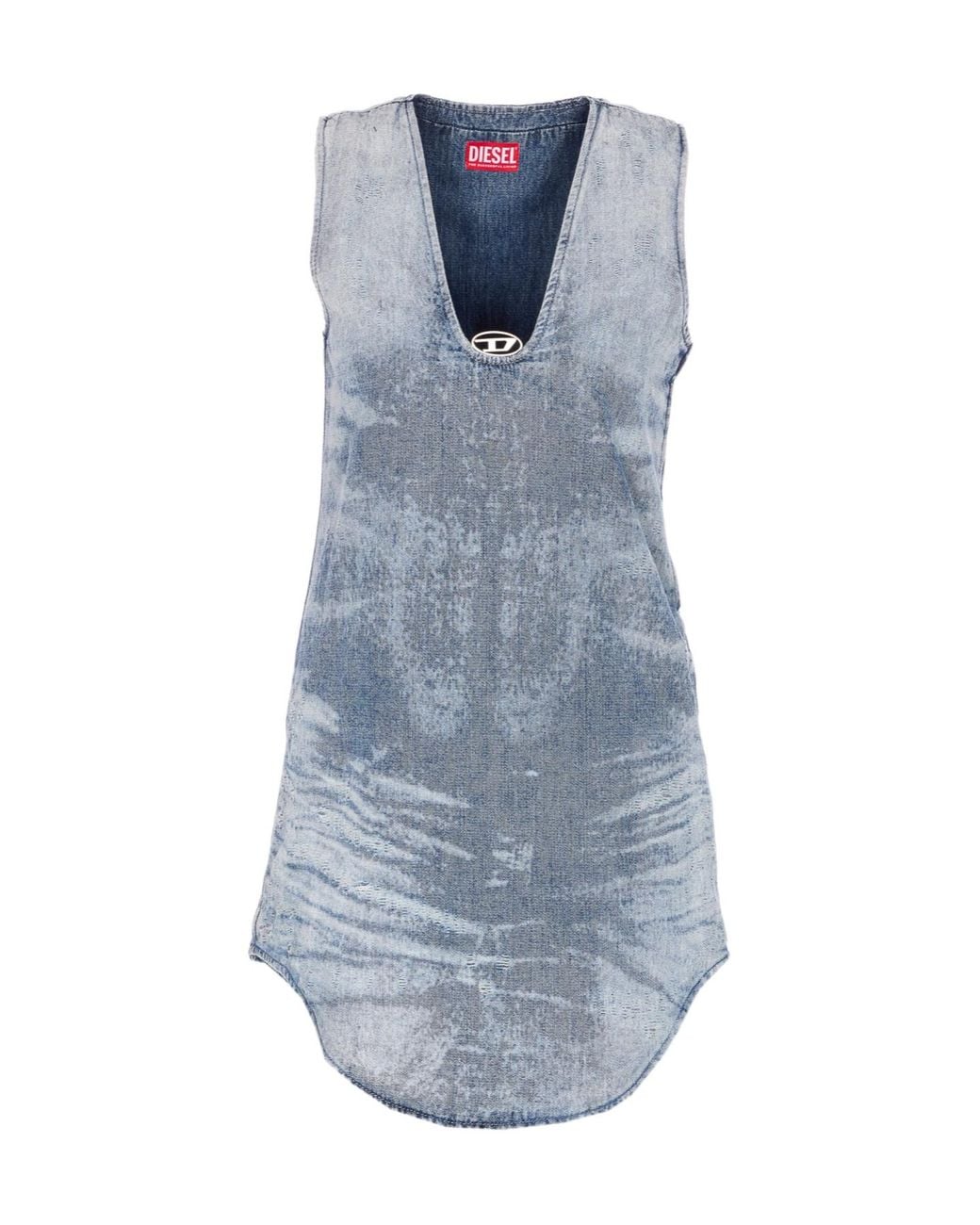 DIESEL Blue Sleeveless Denim Dress