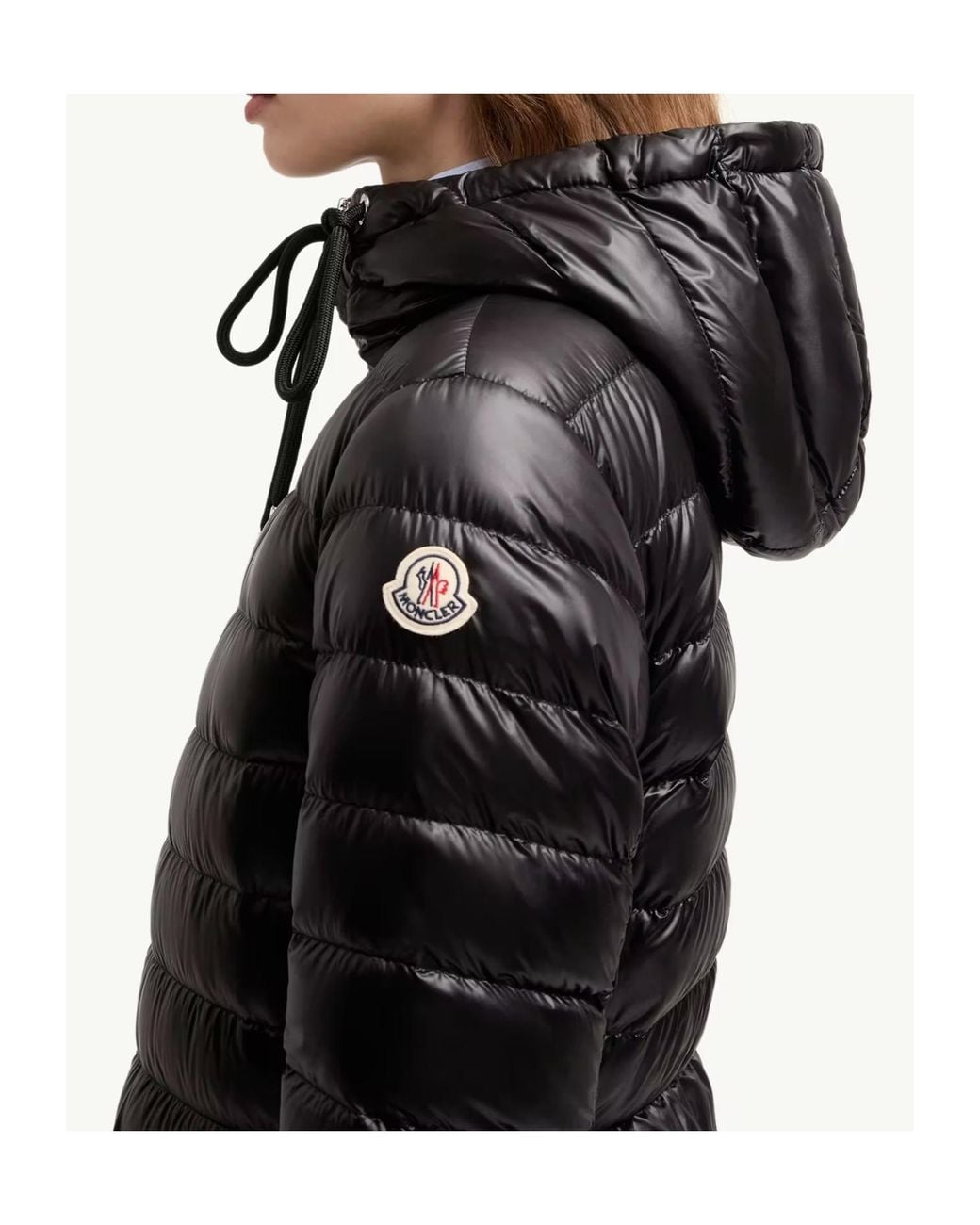 Moncler Black Jasmin Zip-Up Quilted Jacket