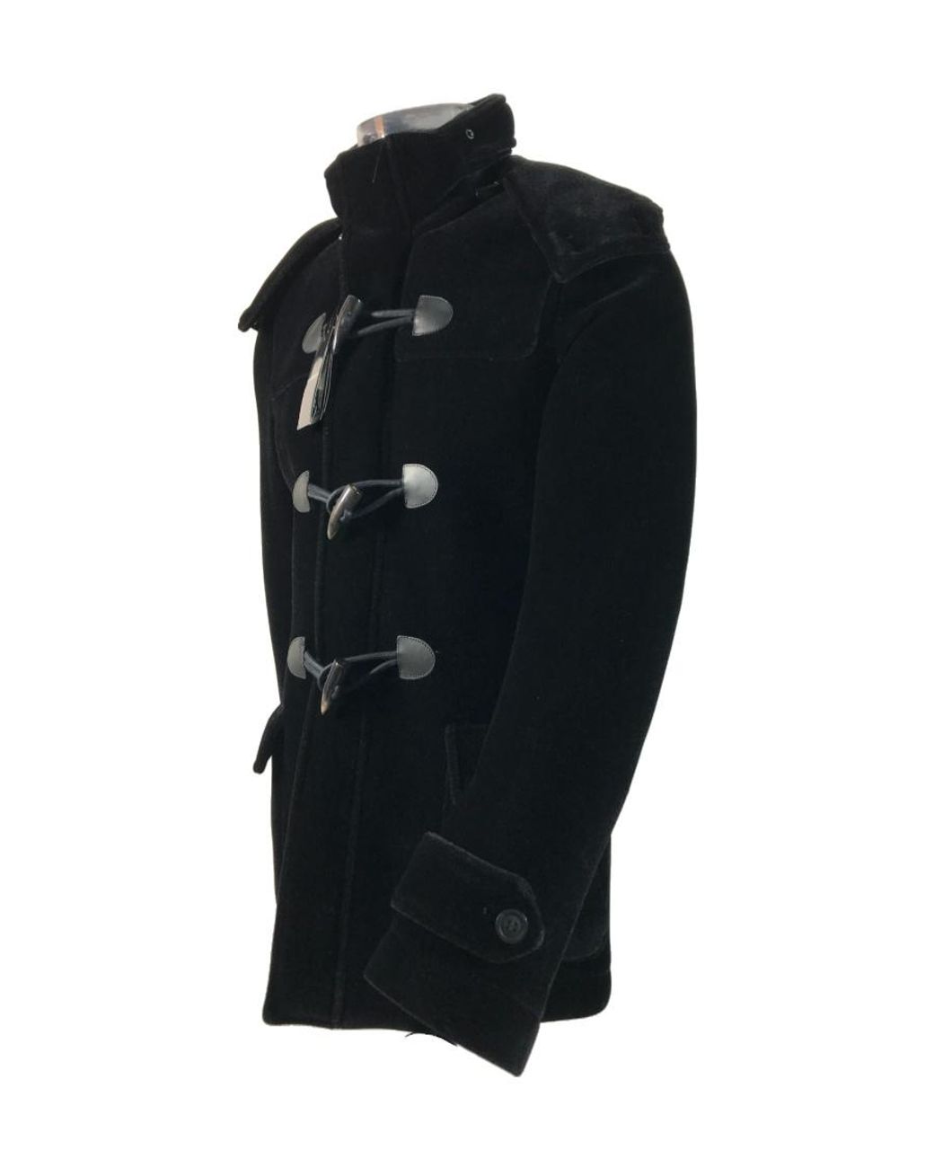 Emporio Armani Black Logo Coat for men