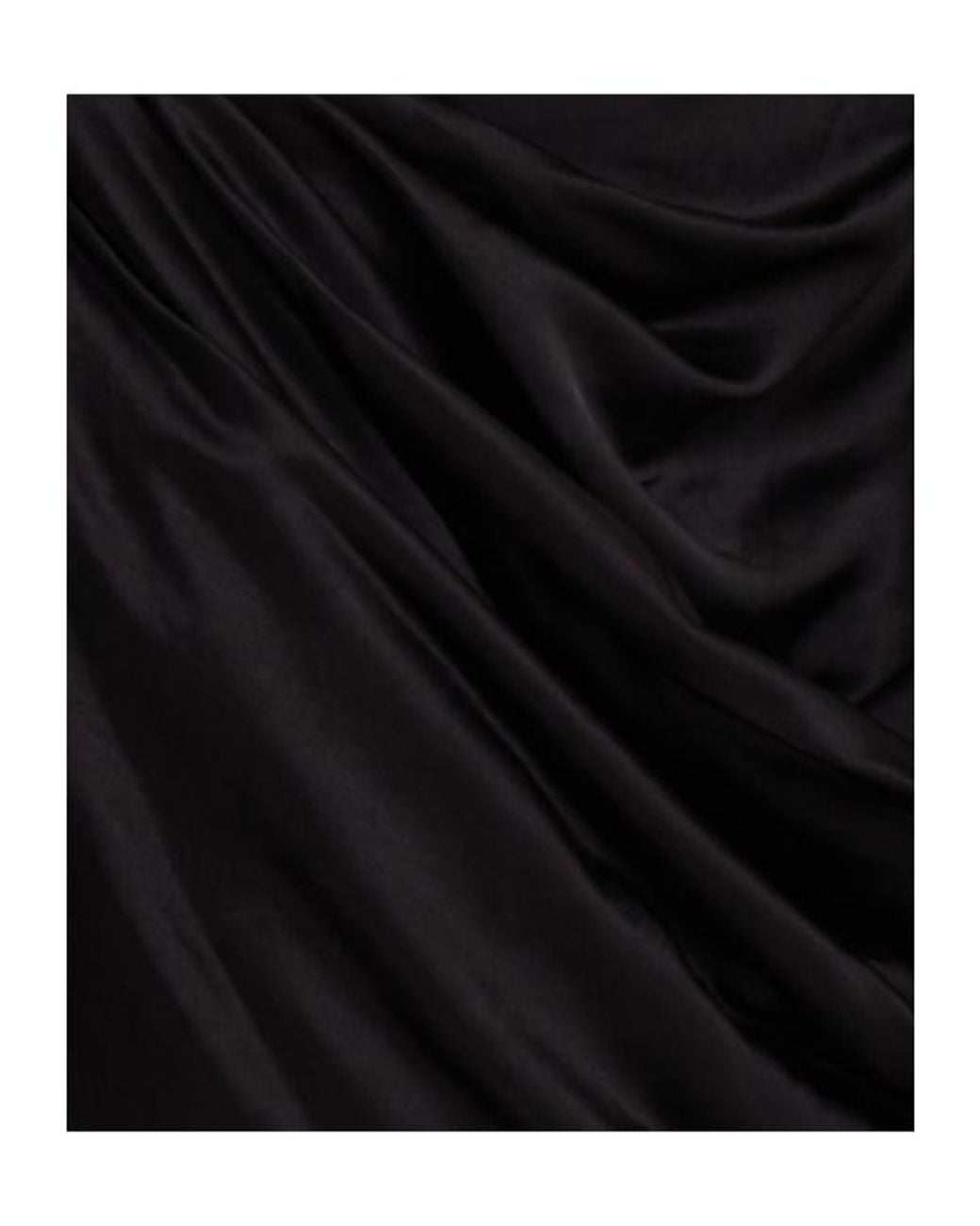Magda Butrym Black Draped Viscose Blend Mini Dress