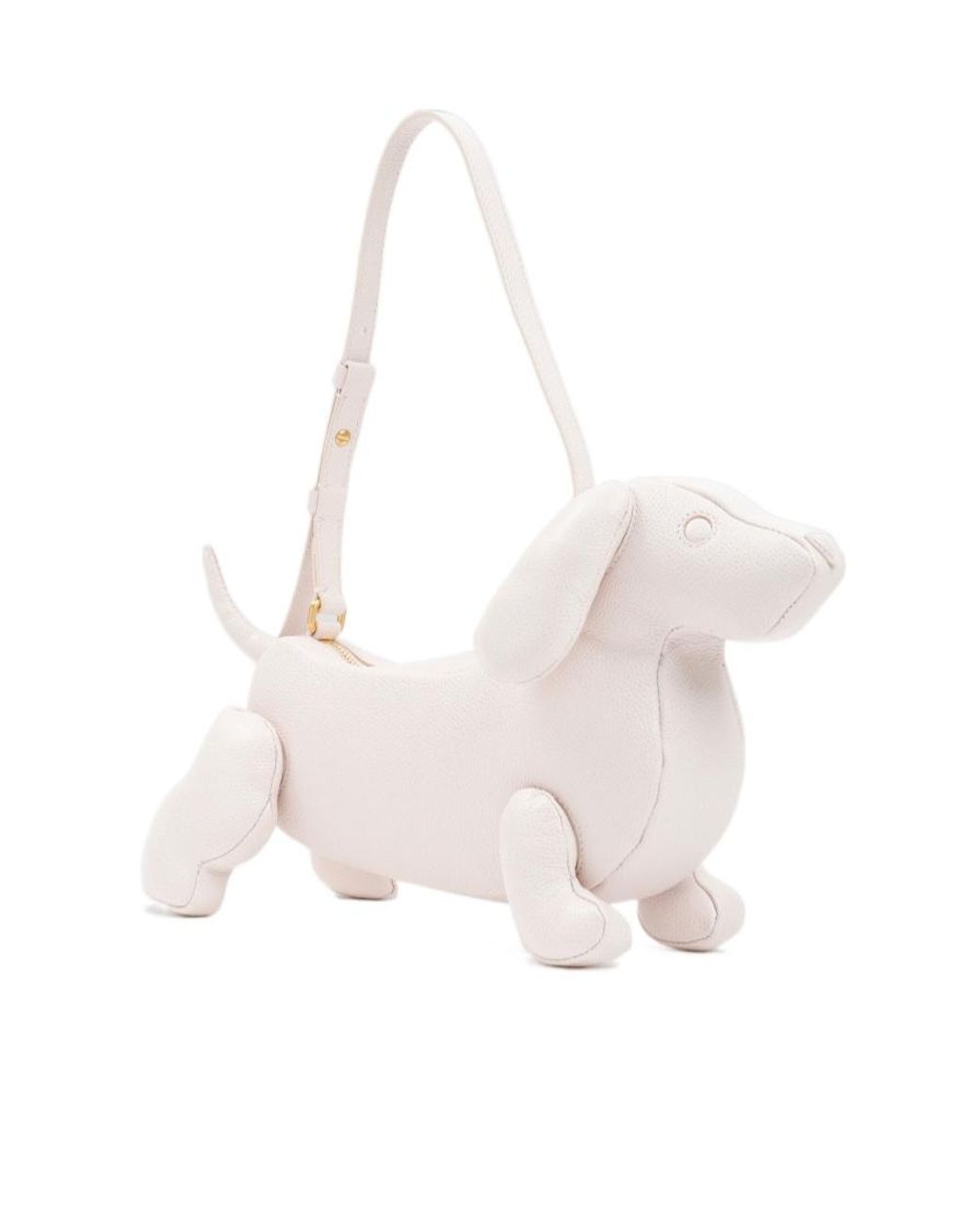Thom Browne White Hector Zipped Shoulder Bag