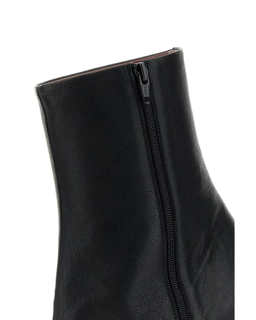 Dries Van Noten Black Block Heel Ankle Boots